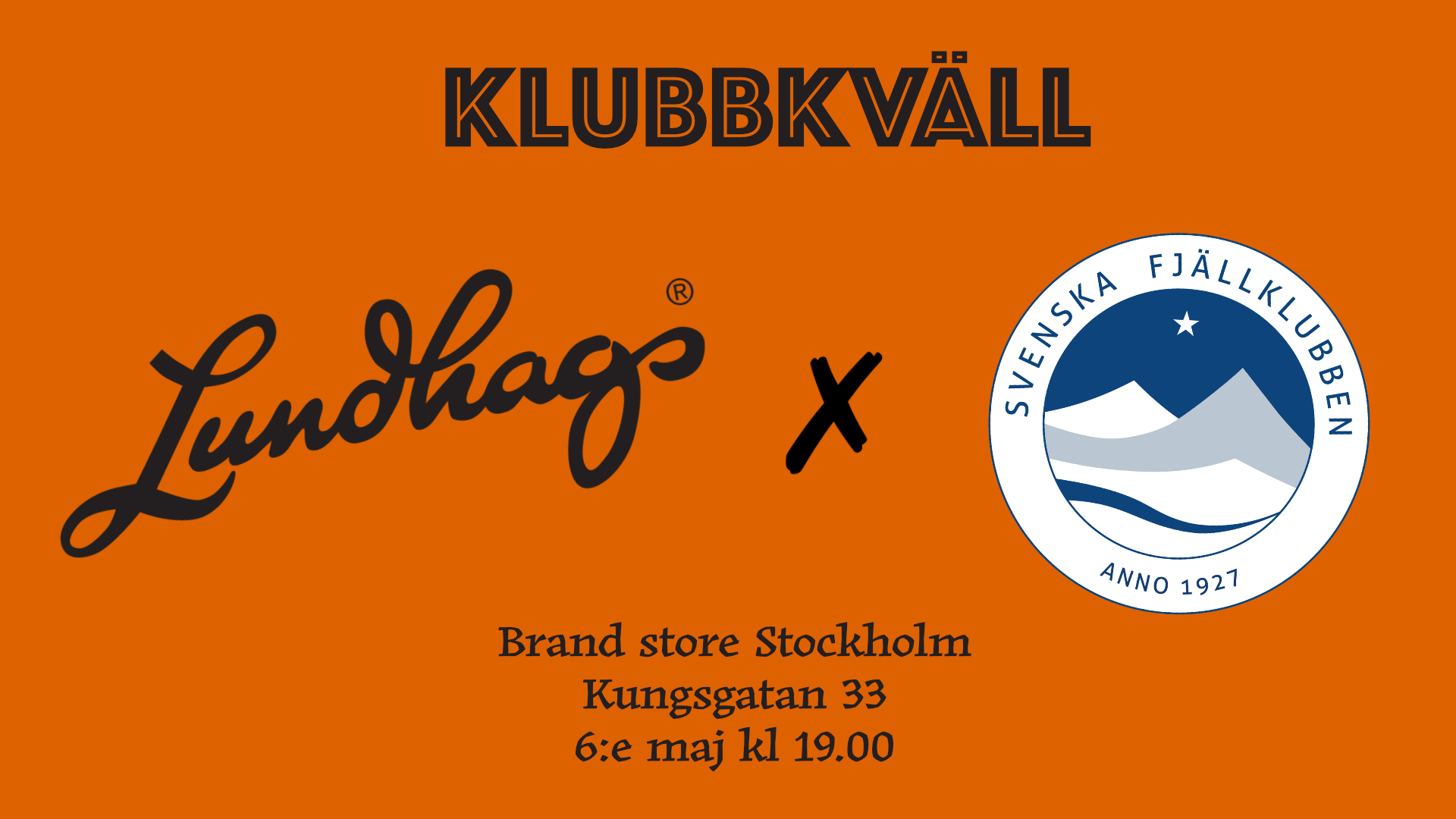 Klubbkväll på Lundhags brand store i Stockholm