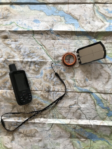 Navigation i fjäll, karta, kompass och GPS